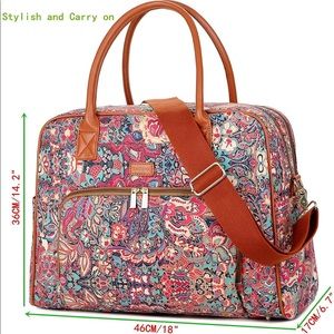 BAOSHA Patterned Travel Carry On Bag